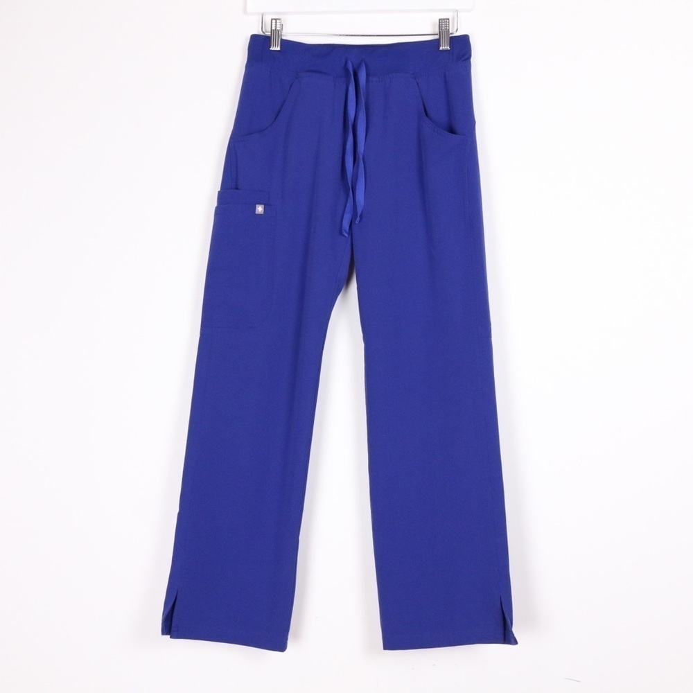Figs Deep Royal Blue Drawstring Scrub Pants